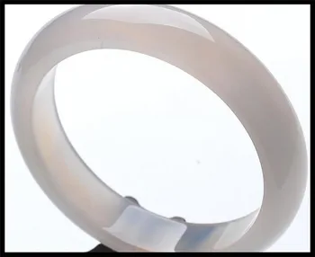 

Natural agate bracelet white chalcedony jade bracelet
