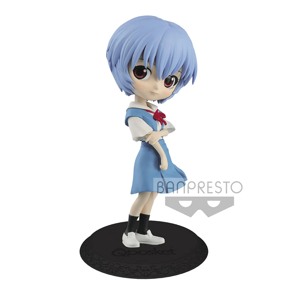 Ayanami Rei Tronzo Presale BANPRESTO Q POSKET EVA Ikari Shinji Ayanami Rei Asuka Nagisa Kaworu ПВХ фигурка модель куклы игрушки - Цвет: Ayanami Rei