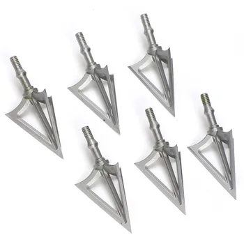 

3/6/12pcs Stainless Alloy G5 Arrow Head Broadhead Tips Arrow Point Archery Arrowheads for Compound/Crossbow/Recurve Bow Hunting