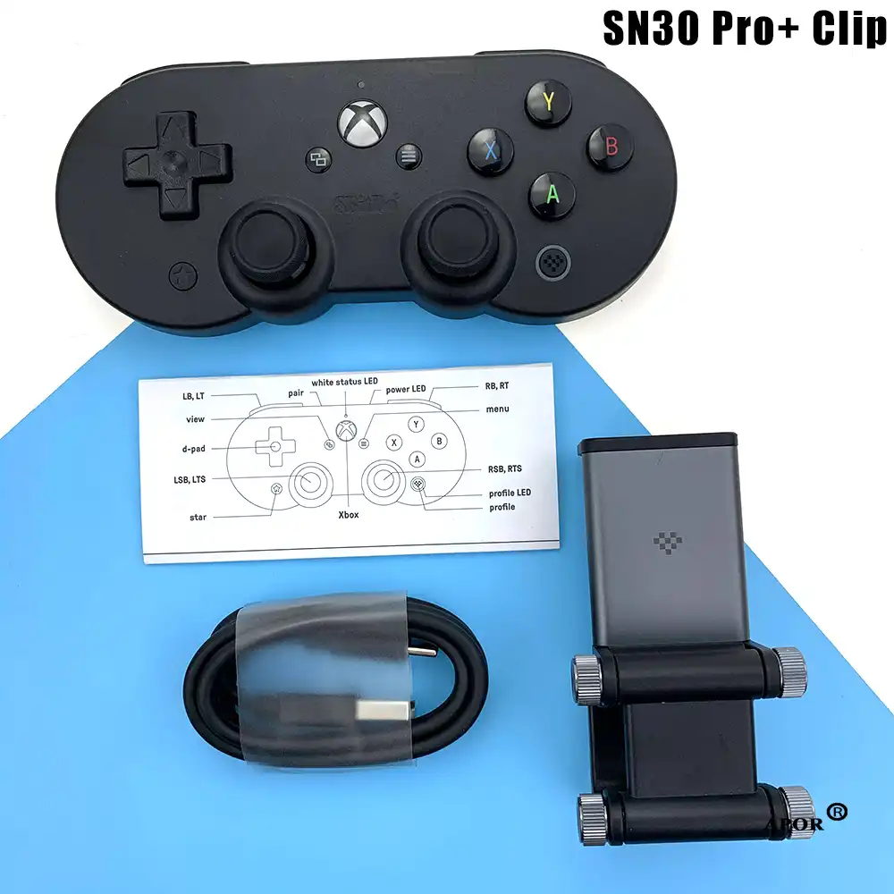 8bitdo Manette De Jeu Sn30 Pro Bluetooth Pour Xbox Cloud Avec Support De Telephone Livraison Directe Aliexpress