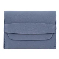 Blue Мини-кошелек с карманом для денег, матовый женский короткий кошелек, мягкая сумка для монет, маленький кошелек для женщин, милые студенческие кошельки для монет, пояс для насоса - Цвет: Blue