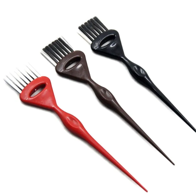 

1 Pc Good Quality PP Handle Natural Environmental Resin Fluffy Comb Hairdressing Barber Hair Dye Hairbrush