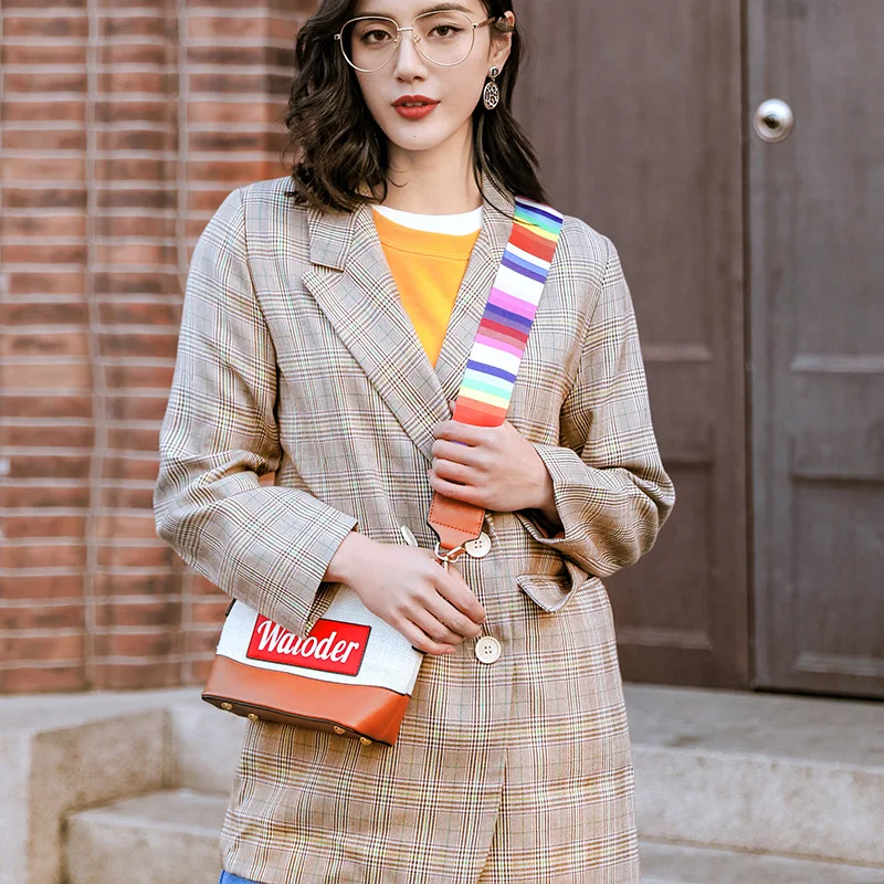 

L1267 Autumn New Style Europe And America Fashion Slim Fit Elegant Ol Loose-Fit Slimming Versatile Retro Pattern Suit Jacket