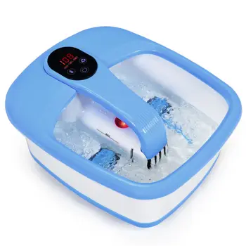 

Portable Electric Foot Spa Bath Automatic Heating Motorized Massager Blue