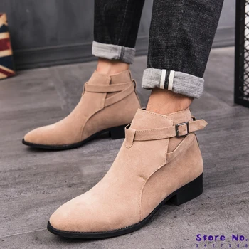

Chelsea Boots For Men High Heel Male Dress Shoes Party Boots Oxfords Men Fashion Casual Formal Boots Luxury Italian Chelsea Shoe