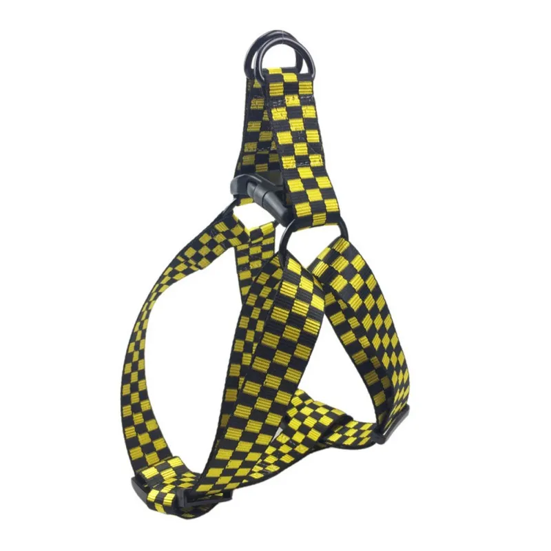 AY-Harness Воздухопроницаемый жгут для домашних собак и черно-белый клетчатый поводок для домашних животных тренировочный прогулочный костюм ошейник для Чихуахуа Мопс-Бульдог - Цвет: AY-Harness