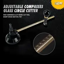 

Adjustable Compasses Glass Circle Cutter Multi Adjustable Glass Cutter tools Compasses Circular Cutting Cutter with Suction Cup