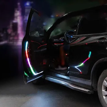 

New Car Door Open Signal Lamp Flashing LED Colorful Lights Strip Anti-collision