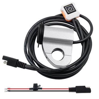 

Motorcycle Aluminum Alloy Waterproof Mobile Phone Charger QC3.0 Dual USB3.4A Super Fast Charge + Volt Switch