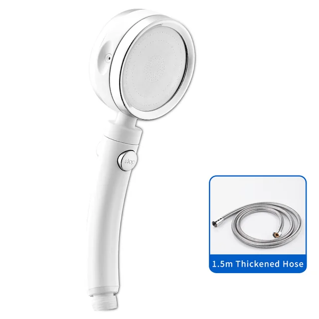 Handheld Shower Head High Pressure 5 Function Adjustable Bath Shower Jets with On/Off Pause Switch Removable Filter with Hose shower head set 7