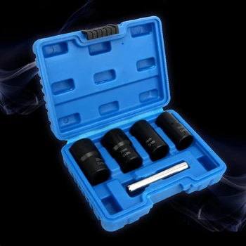 

5Pcs/Set Car Truck Wrench tool remover Spiral Tire Screw Anti-Tooth Extractor Sleeve Nut Removal Tool
