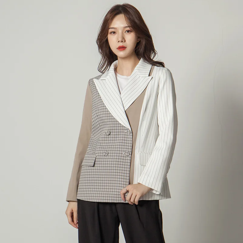 ^Cheap [Xi yue] Designer Originele DAMES Jurk 2019 Herfst Casual Joint Strepen Kleine Pak Jas Tops vrouwen