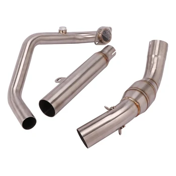 Slip On Motorcycle Exhaust Front Pipe Head Connect Tube Stainless Steel Exhaust System For CFMOTO NK250 250SR All Years