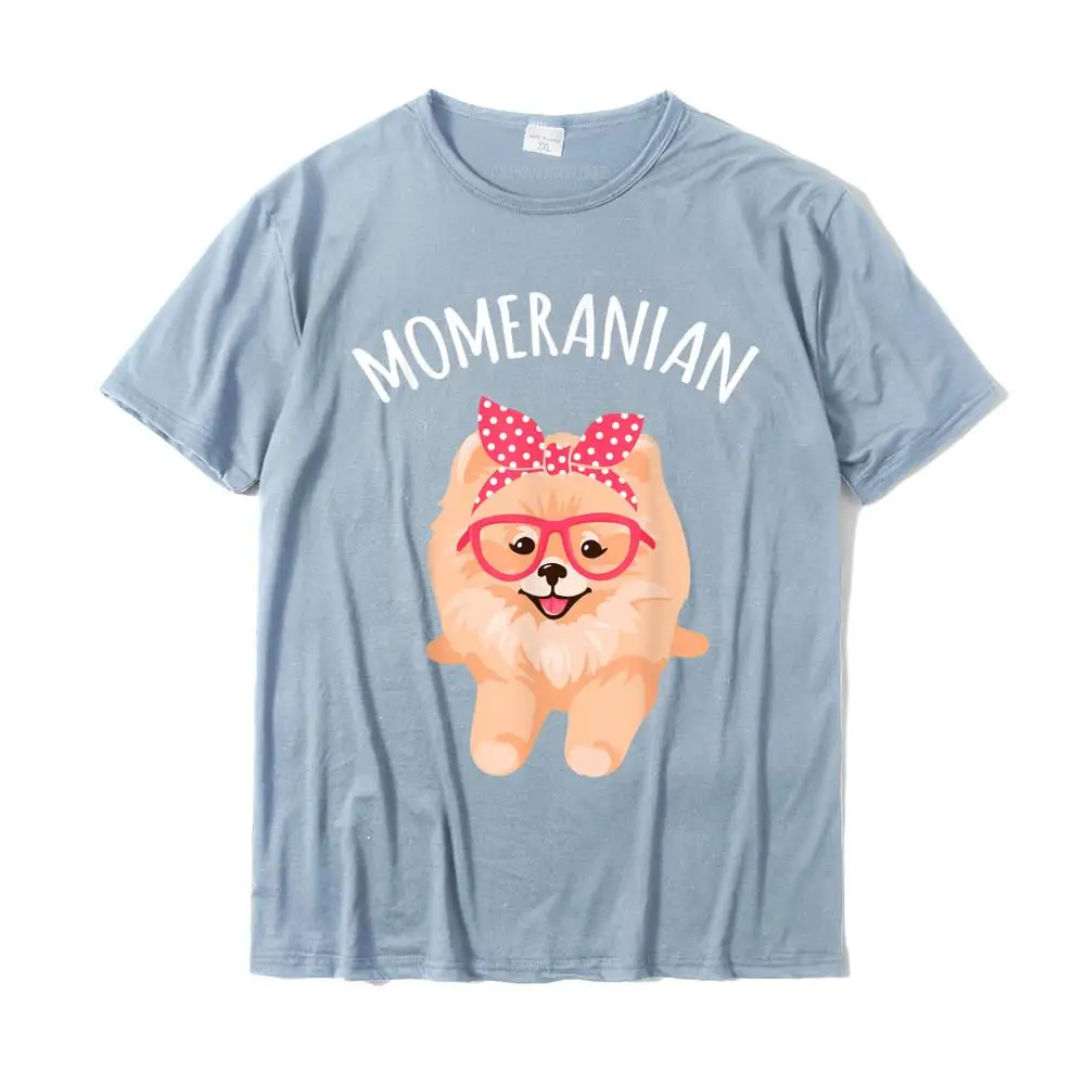Group Design T-Shirt for Men 100% Cotton Thanksgiving Day Tops Tees Customized Tops & Tees Short Sleeve New Coming Round Collar Funny Pom Pomeranian Mom Gift For Women T-Shirt__MZ16669 light