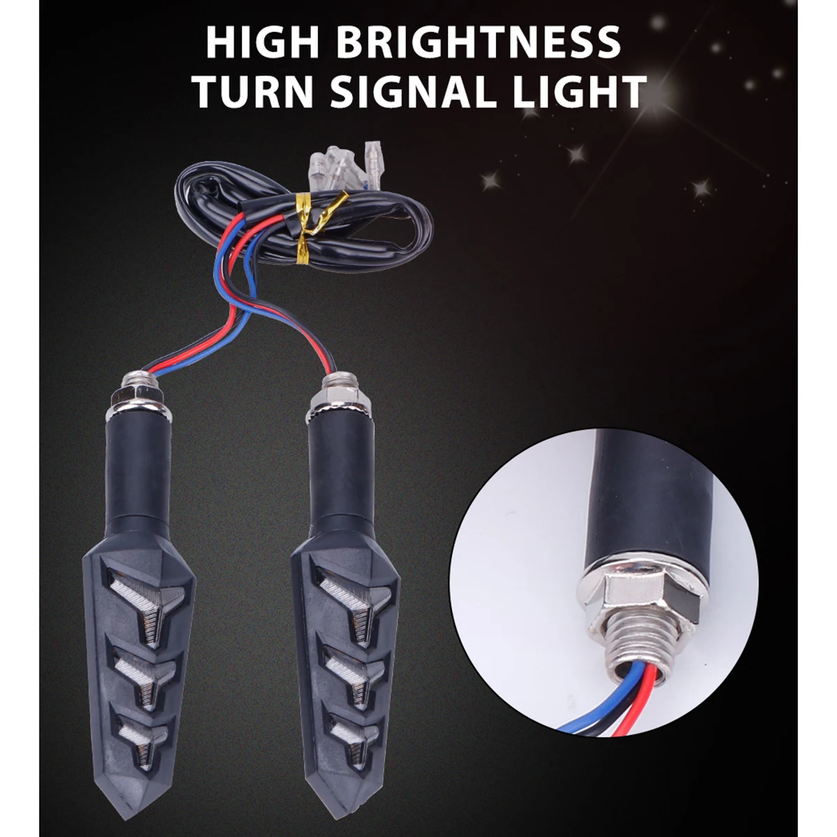 4 шт. Черный DC 12 В 12LED низкая мощность водонепроницаемый поворотники огни Пыленепроницаемая y-образная последовательная динамическая лампа подходит для мотоцикла