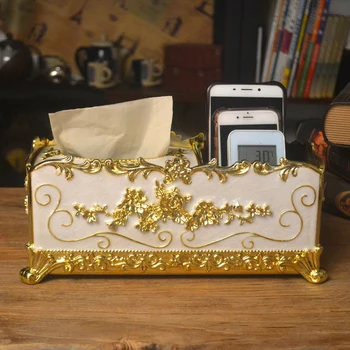 

Tissue Box Dispenser Wooden Covers Paper Storage Holder Napkin Case Organizer