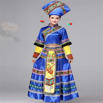 

Fashion Thailand Style Women Stage Costume For Singers Minority Female Festival Dance Costume Ethnic Clothing Dress Stage Outfit