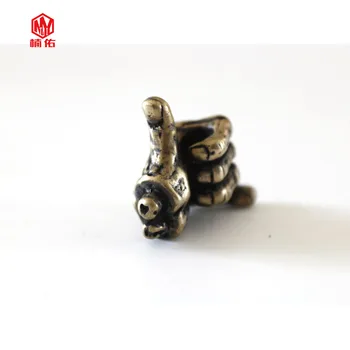 

1PC Hip Hop International Gesture Retro Brass Copper Oxide EDC Paracord Beads Umbrella Rope Cord Lanyard Pendants Knife Beads