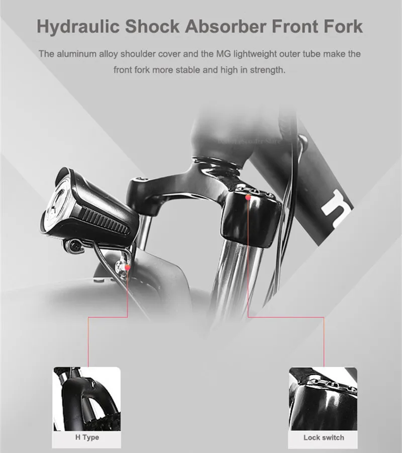 Daibot Off Road Electric Bike 500W 48V Two Wheels Electric Bicycles 26 Inch 4.0 Wide Tires Mountain Electric Scooters Adults  (8)