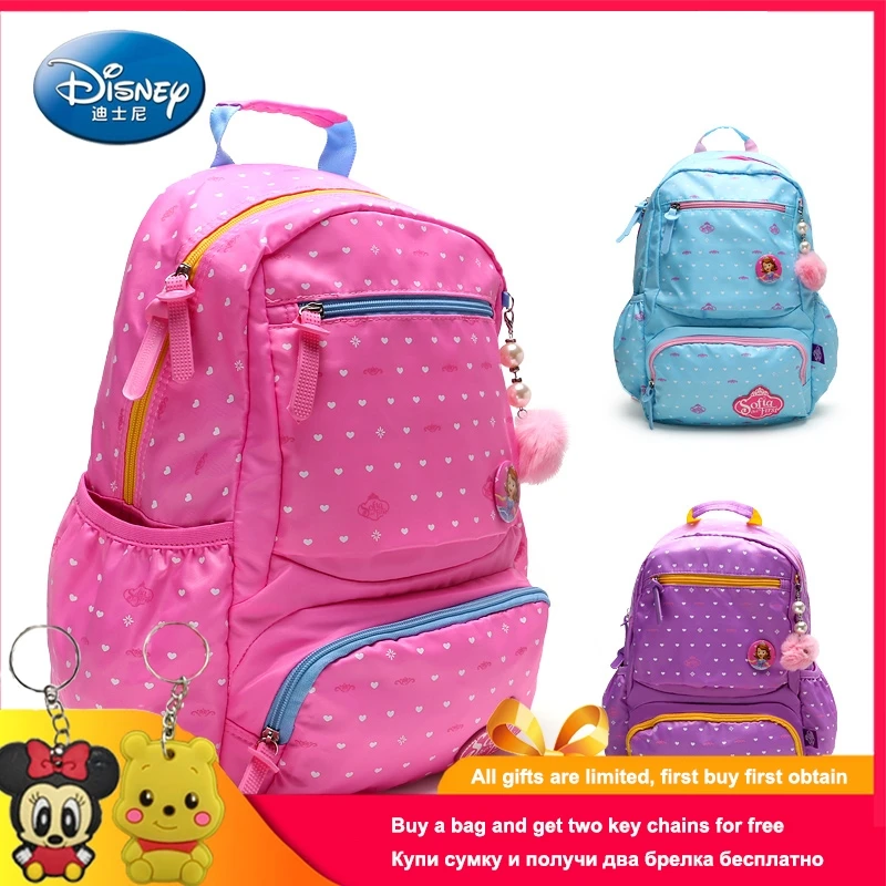 

Disney 2019 Princess Sophia Schoolbag Protect the Spine Backpacks Fashion Schoolbag Kids Backpack Kid School Bags for Girls