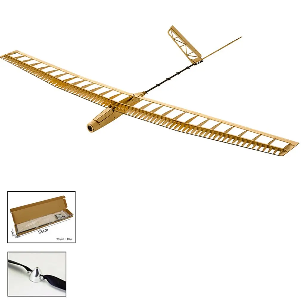 

EP UZI Wood Glider Plane With 7 Inch Folded propeller 1.4M Wingspan Biplane RC Airplane Aircraft Model Toys KIT/PNP