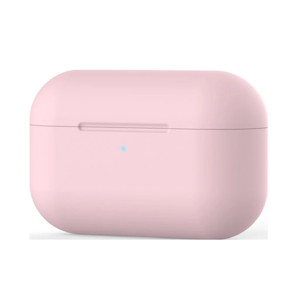 Pink Ультратонкий силиконовый чехол для Airpods Pro, беспроводной чехол с Bluetooth для apple airpods pro, чехол для наушников, чехол для AirPods pro 3 - Цвет: Pink