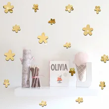 Креативные домашние горячие продажи детская комната украшения стены стикеры s экологически чистые стерео оранжевый Peel цветок зеркало стикер