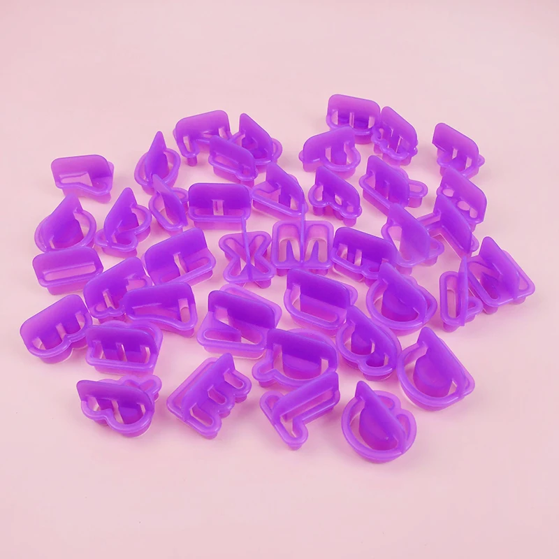 40pcs/set Alphabet Number Cookies Cutter Fondant Biscuit Cutter Mold Figure Letter Pastry Cake Mould Baking Decorating Tools