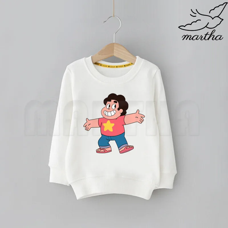Steven Universe/Детская толстовка с героями мультфильмов; Милые свитшоты с принтом; детская одежда; детская толстовка с героями мультфильмов