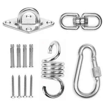 

360° Rotatable Durable Hammock Swing Swivel Hook Stainless Steel High Capacity Hanging Seat Multipurpose Accessories