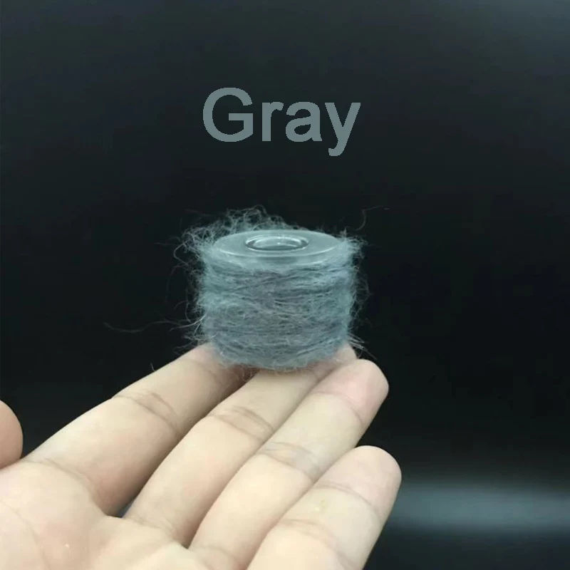 Gray Созерцатель 12 цветов пиявка мохеровая пряжа caddis nymph тело скрученный Ангорский волос завязывание мушек нить стримеры рыболовные материалы - Цвет: Gray