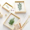 Double Sided Resin Photo Frame  DIY Plant Specimens Solid Wood Frame Wedding Room Desktop Decoration Picture Frames Ornament ► Photo 3/6