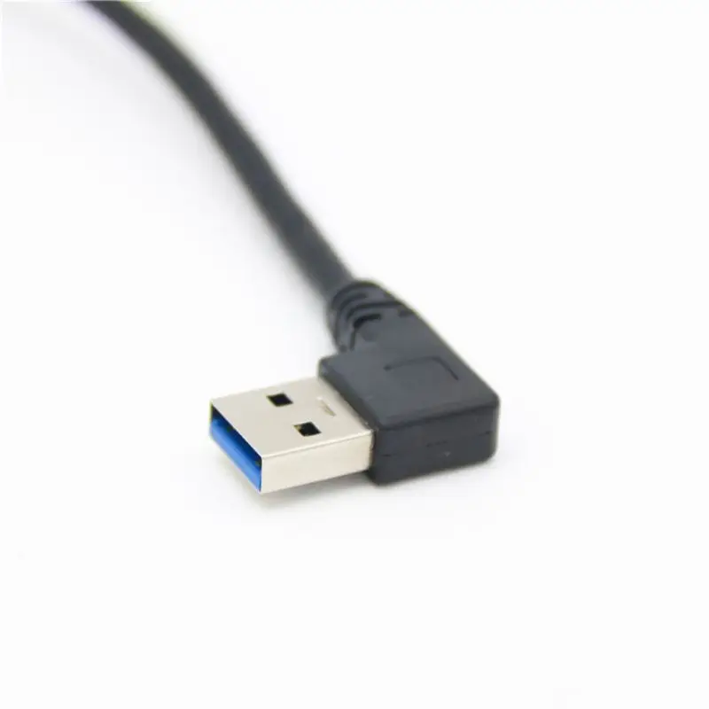 90 градусов под прямым углом супер скорость USB 3,0 мужчин и женщин Расширение адаптер для кабельного шнура 30 см/60 см
