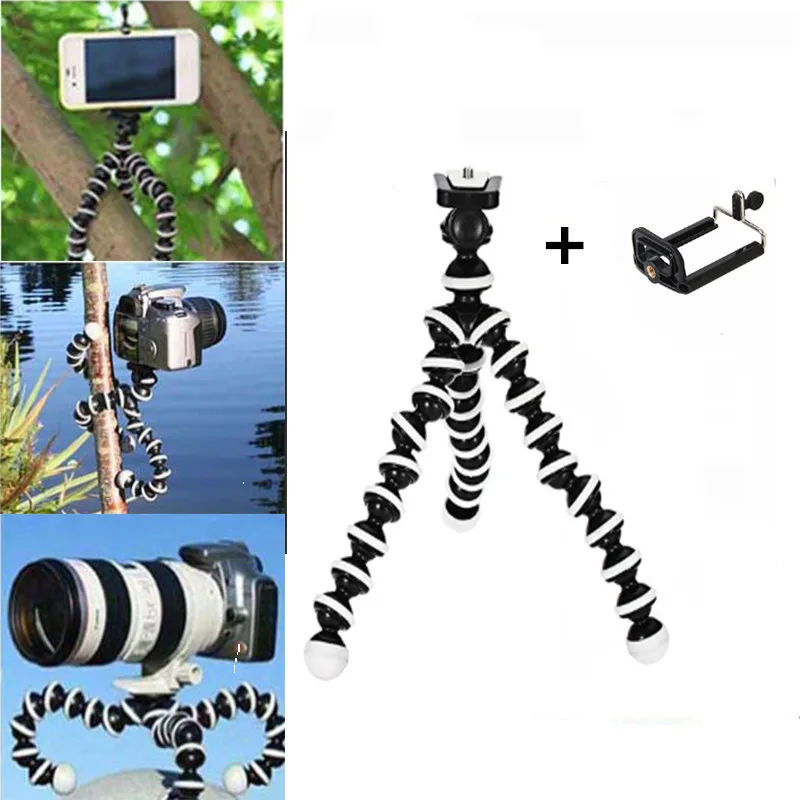 

Mini Flexible Octopus Tripod For iPhone Xiaomi Huawei Smartphone Tripod for Gopro Camera Accessory With Phone Clip