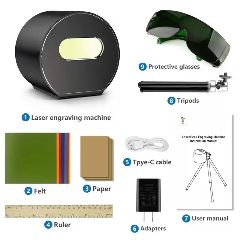 mini handheld desktop laser printing stand