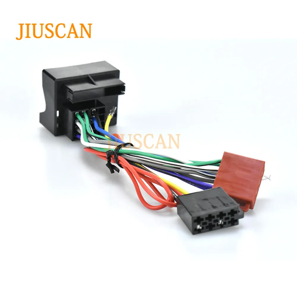 JIUSCAN12-025 ISO радио адаптер кабель для VOLKSWAGEN& Golf Passat для Touareg& Touran 2002+/AUDI все модели с Quadlock