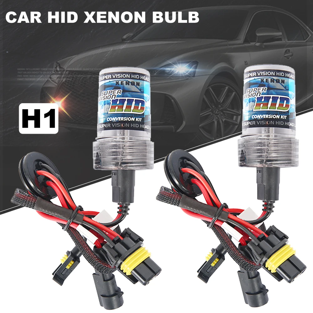 2 шт H1 55W HID ксеноновая лампа 6000k белый светильник сменный головной светильник HID сменный автомобильный головной светильник s Набор для преобразования