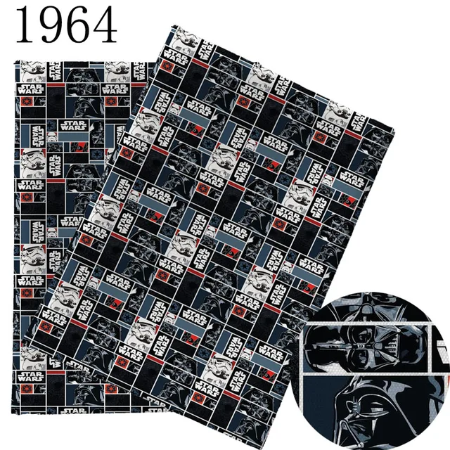 Half Yard 45X145Cm Csillagok Háború Karakter Szövet Nyomtatott Poliészter Pamut Diy Anyag Párna Kalap Kanapé Maszk Kézműves 1978 - Image 4