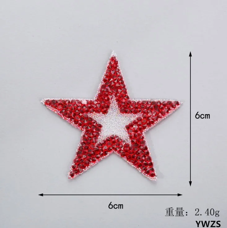 10 pcs color.1 Новое поступление 10 шт. звездный бисер, стразы Железо на патч ручной работы аппликация украшение аппликация сумка декоративные наклейки аксессуар - Цвет: 10 pcs color.1