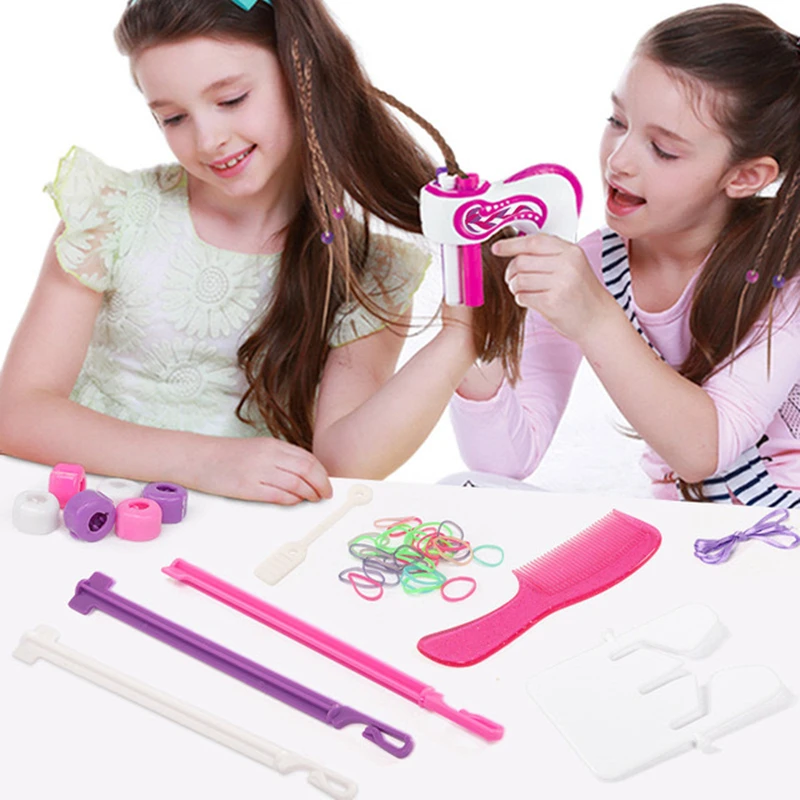 Hair Knitting Machine Electric Automatic DIY Hair Knitting Machine Braid Hair Tools Twist Knitting Roll Twisted Xmas Girl Gift
