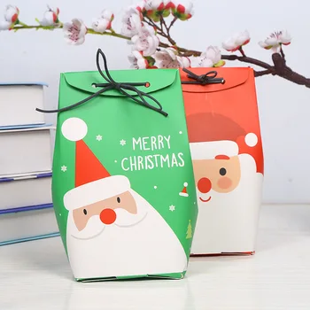 

10pcs gift box Merry Christmas Candy Box Bag Christmas Tree Gift Box aper Box Gift Bag Container Supplies 18*8.5*7.5cm