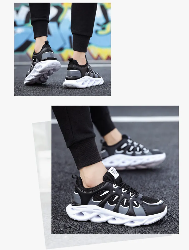 DECONCE new winter large size 46 breathable sports casual men 47 thick bottom wild shock absorption cool running shoes