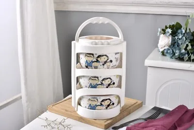 D with bag 4 шт./компл. Kitty Cat Симпатичные Коробки для обедов Керамика Портативный с изоляционные мешки термос для Еда детская Коробки для обедов Еда контейнер для хранения - Цвет: D with bag