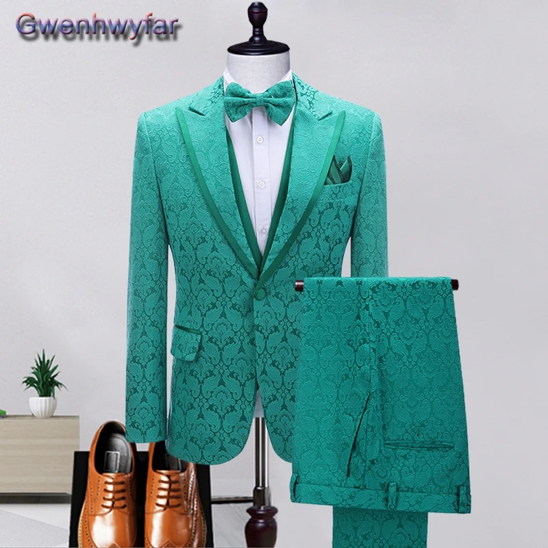 

Gwenhwyfar Peaked Lapel Solid Slim Fit Men Suit For Wedding,Single Breasted Groom Tuxedos,Custom Made Terno Masculino,Pants Set