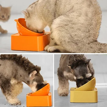 

Puppy/Cat Feeder Cat Bowl Pet Feeding Supplies Anti-Spill Pet Bowl Multi-Angle Adjustment