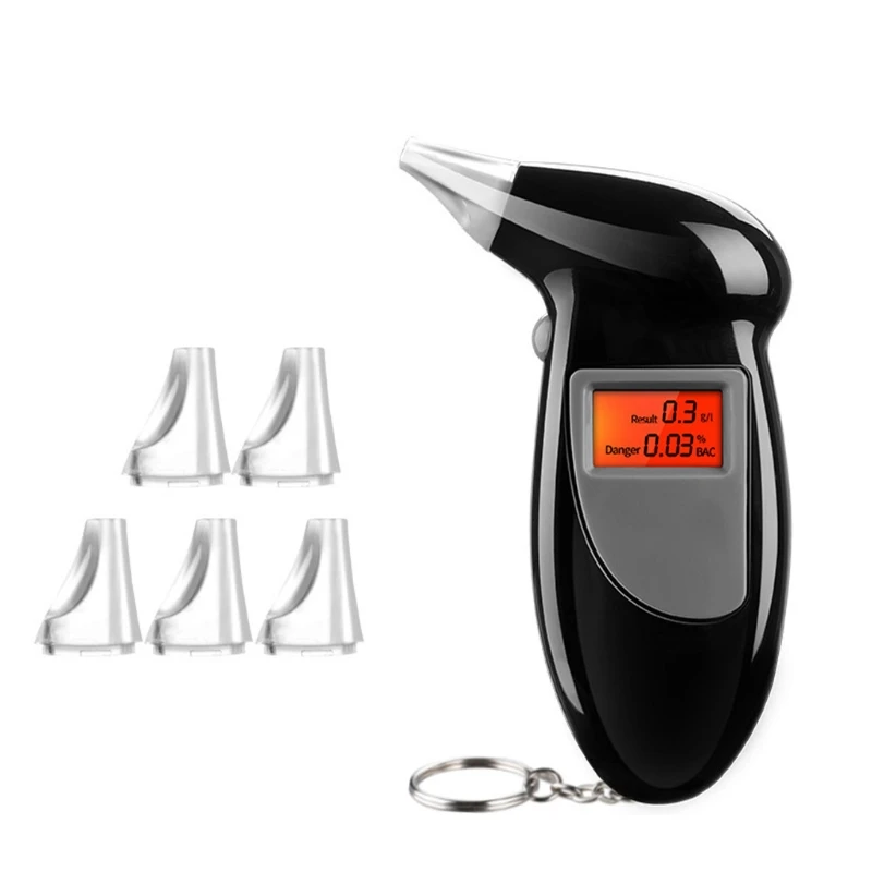 Vehicle Car Breath Alcohol Tester Professional Breathalyzer With LCD
