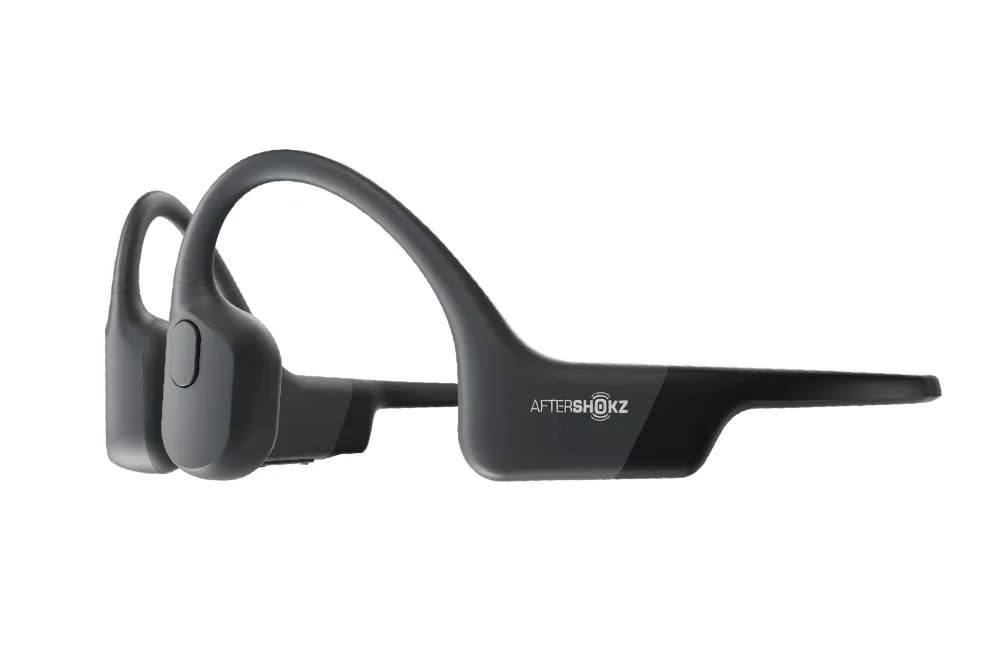Новые костной проводимости беспроводные Bluetooth наушники с микрофоном для спорта Aftershokz AS800 AEROPEX
