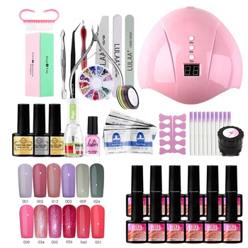 

Nail Set UV LED Lamp Dryer 36w With 12pcs Nail Gel Polish Kit Soak Off Manicure Tools Set electric Nail drill For Nail Tools
