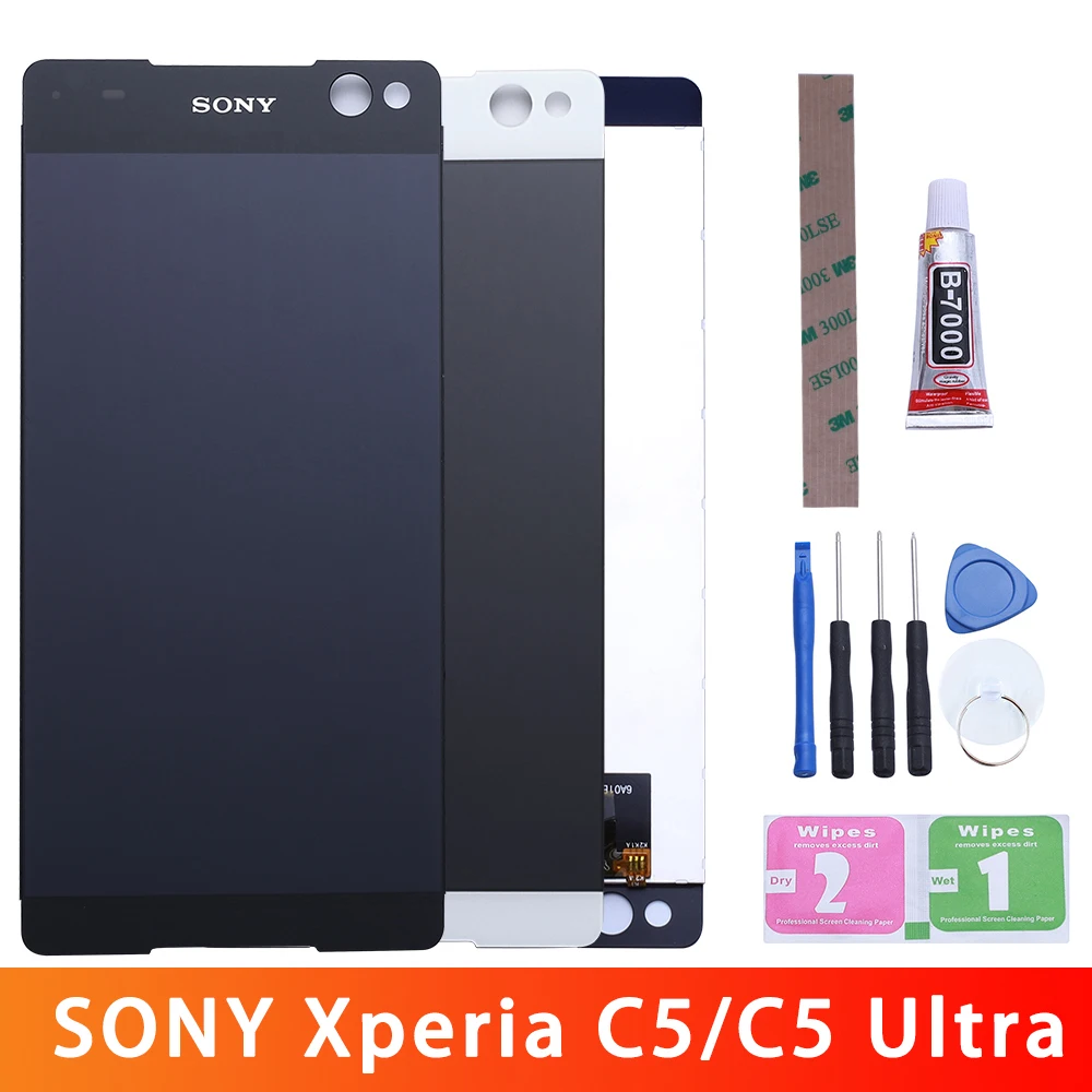 Сенсорный ЖК-экран для SONY Xperia C5 6 0 дюйма E5506 E5533 E5563 E5553 Ultra | Мобильные телефоны и