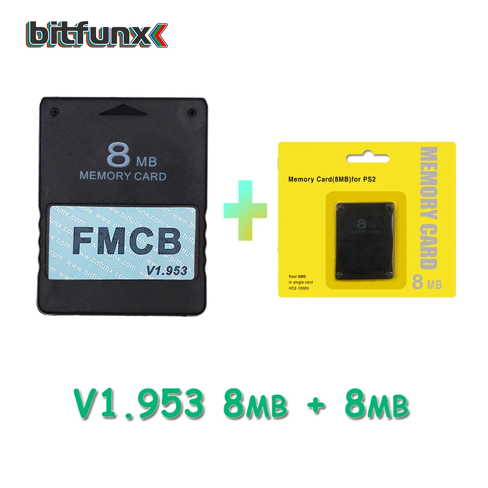 V1.953 FMCB McBoot карта 8 Мб/16 Мб/32 Мб/64 МБ+ набор карт памяти 8 Мб/16 Мб/32 Мб/64 МБ/128 МБ